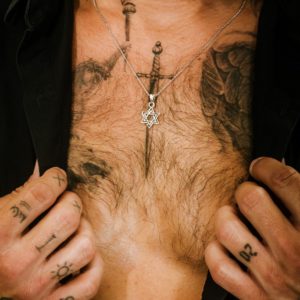 שרשרת מגן דוד דו מימדית