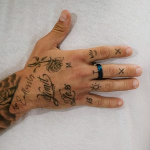 טבעת הולוגרמה כחולה