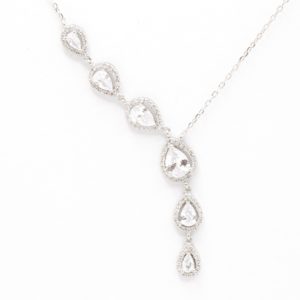 שרשרת טיפות אלגנטית מכסף