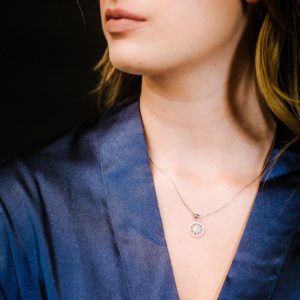 שרשרת כסף כוכב זוהר