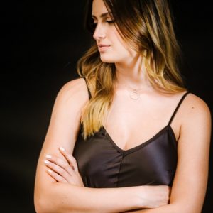 שרשרת מעגל החיים גדולה מכסף משובצת בזירקונים