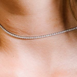 צ'וקר טניס 2 מ"מ זירקונים עגולים