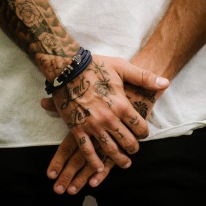 צמיד רצועות כפולות כחולות