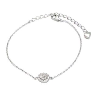 צמיד כסף פרח