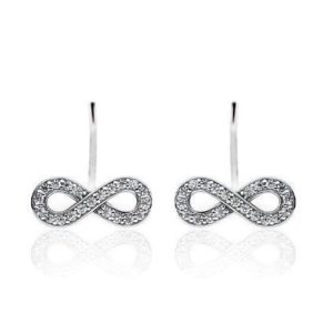 עגילי כסף אינפיניטי