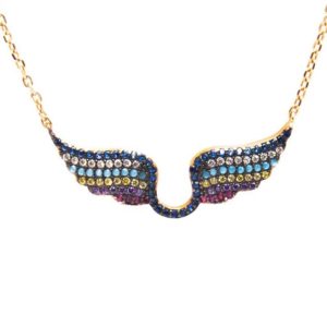 שרשרת כנפיים רוז גולד מקולקציית ריינבו