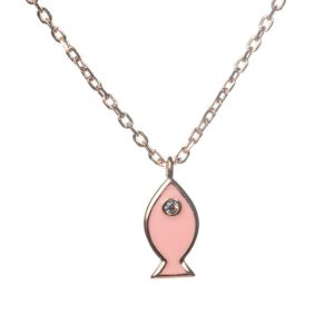 צ'וקר דג רוז גולד בצבע ורוד