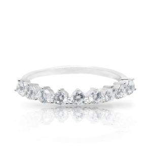 טבעת כסף מרובת זרקנים עגולים