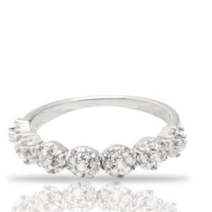 טבעת כסף פרחים