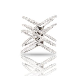 טבעת איקס כסף 925