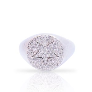 טבעת כסף אלמנט כוכב