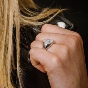 טבעת כסף אלמנט כוכב