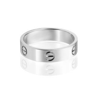 טבעת אהבה Stainless Steel כסופה