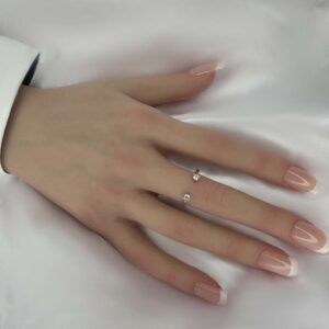 טבעת כסף גמישה