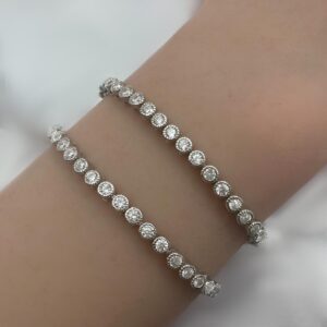 צמיד כסף מרובה אלמנטים עגולים