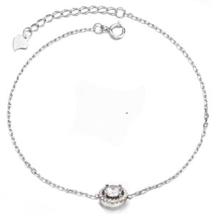 צמיד סוליטר מכסף