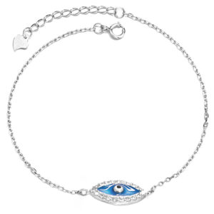 צמיד כסף עין הרע קטנה