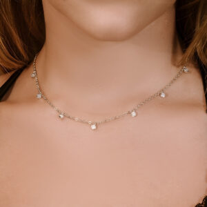 שרשרת עיגולים מכסף 925 טהור