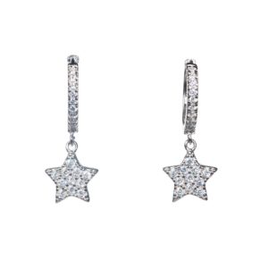 עגילי כסף כוכב נופל