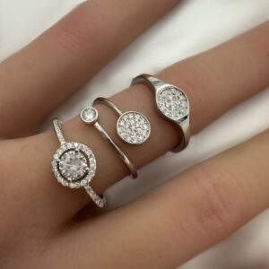 טבעת סוליטר קטנה