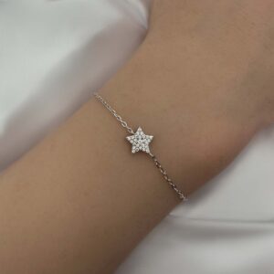 צמיד כסף כוכב קטן