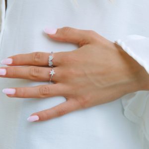 טבעת כוכב מכסף 925