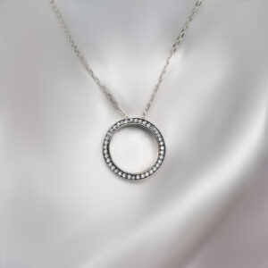 שרשרת כסף מעגל החיים מחומצנת