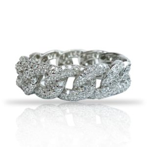 טבעת כסף גורמט משובץ ספרקס