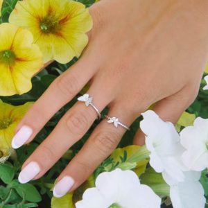 טבעת פרפר כנפי בגטים