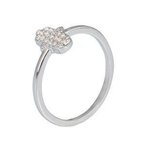 טבעת כסף חמסה קטנה