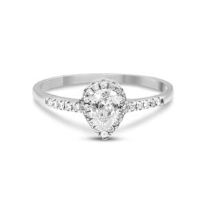 טבעת כסף טיפה מושחרת