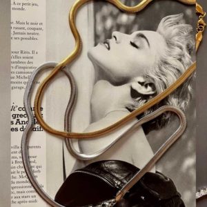 שרשרת קלאופטרה עבה צבע כסף