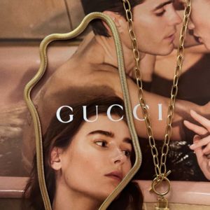 שרשרת מנעול אהבה בצבע זהב