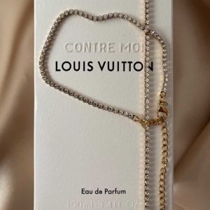 צמיד טניס עדין בצבע זהב