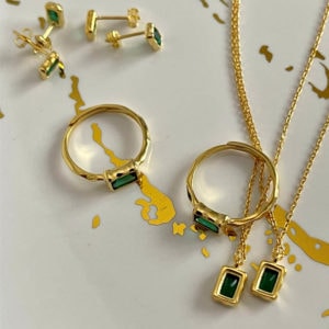 סט תכשיטים איזבל ציפוי זהב