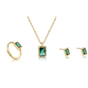 סט תכשיטים איזבל ציפוי זהב