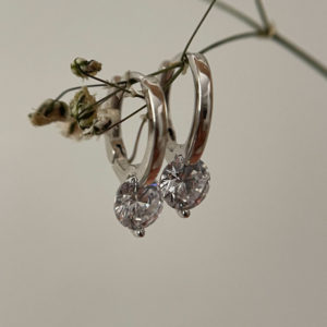 עגילי דיאמונד זהב