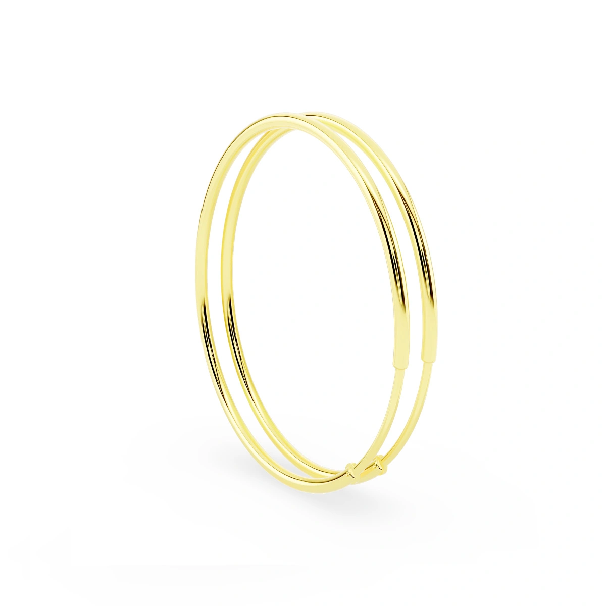 עגילי חישוק גדולים זהב