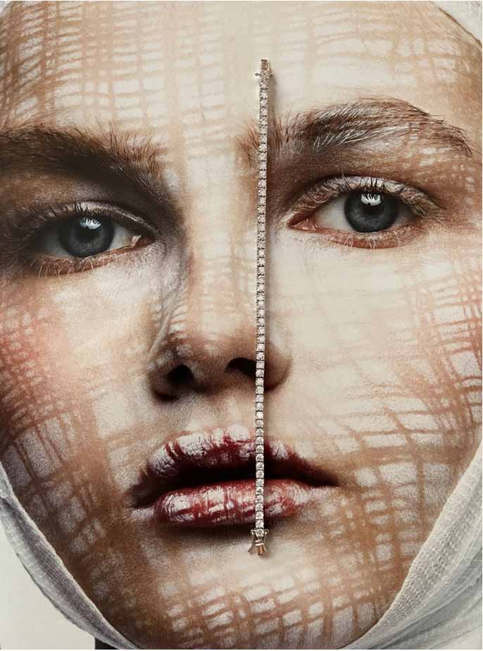 צמיד טניס זירקונים קטנים סוגר מהודר WB7140