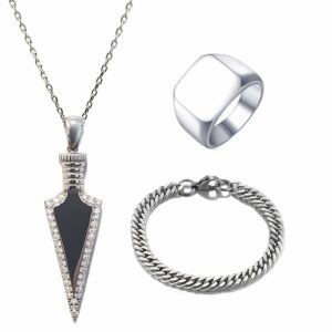 סט Lightness שרשרת צמיד וטבעת