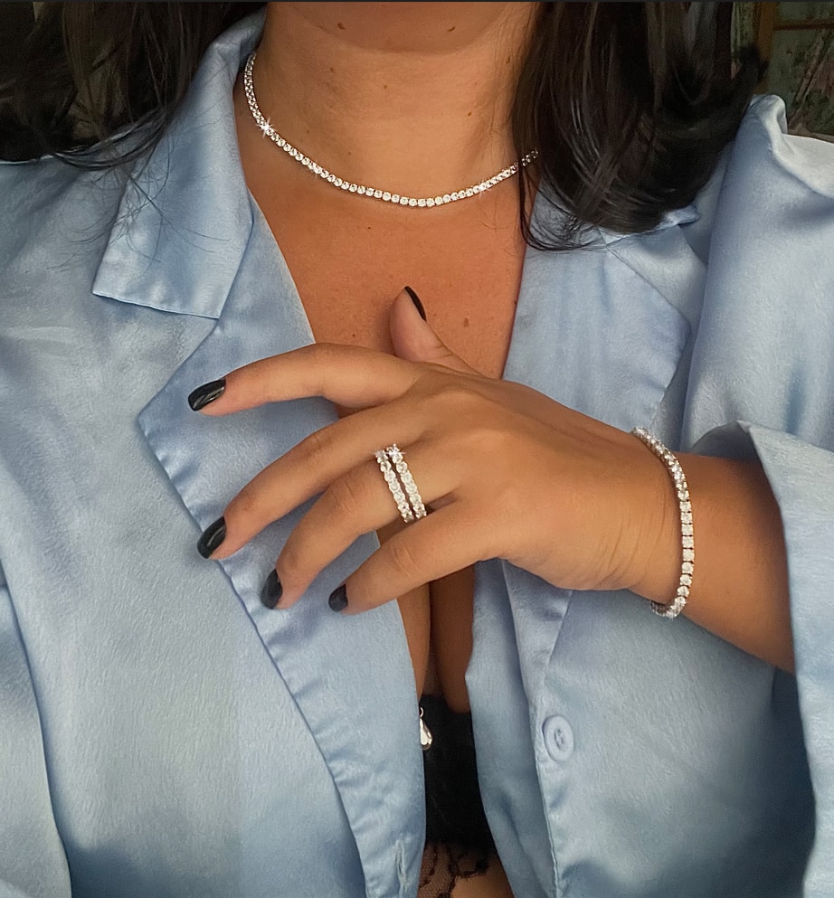 סט טניס מכסף לאישה - Boutique925P4- אתר תכשיטי כסף