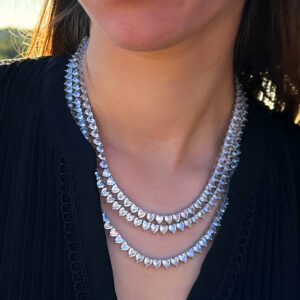 שרשרת טניס לבבות