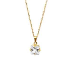 שרשרת סוליטר מרובע גדול