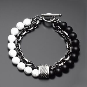 צמידים כפולים מאבנים טבעיות