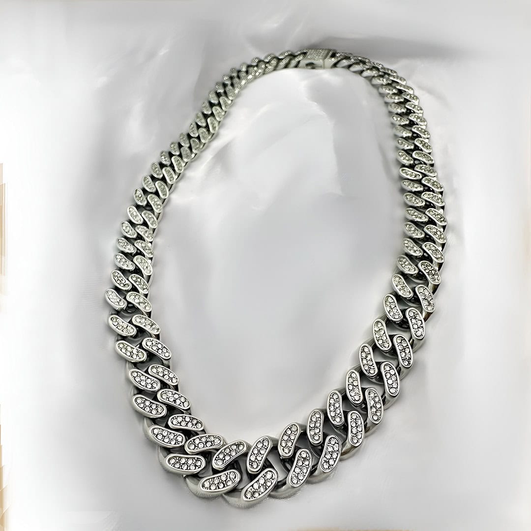 שרשרת גולן - שרשראות גולן - שרשרת גולן מכסף - שרשרת כסף גולן - שרשרת גורמט - שרשרת גורמט משובצת