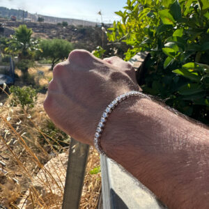 צמיד אייס 5 מ"מ כסף טהור