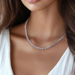 שרשרת טניס לבבות עדינים