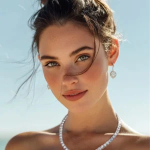 שרשרת טניס משובצת זירקונים עגולים גדולים במיוחד – רויאל