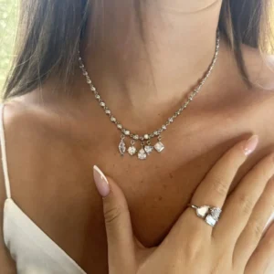 טבעת טריו דיאמונד פתוחה