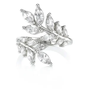 טבעת פתוחה עלי מרקיזות